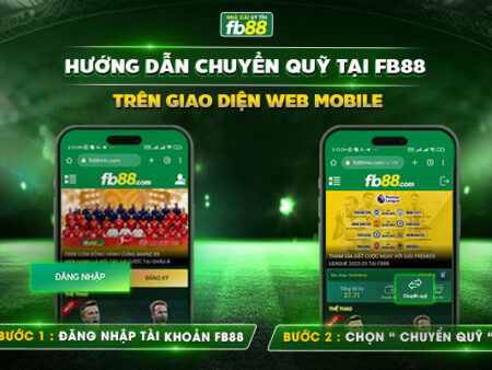 Chuyển quỹ FB88 từ tài khoản chính sang tài khoản trò chơi