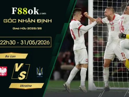 Soi kèo trận Ba Lan vs Ukraine lúc 22h30 ngày 31/05.